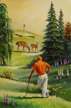 campo de golf 05 impresionista Pinturas al óleo